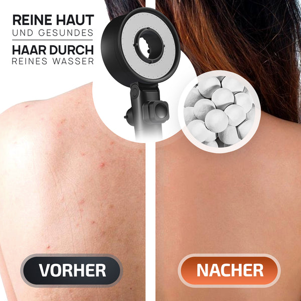 POWERLAP® Duschkopf (Matt-Schwarz) mit Filter & Booster-Modus 8